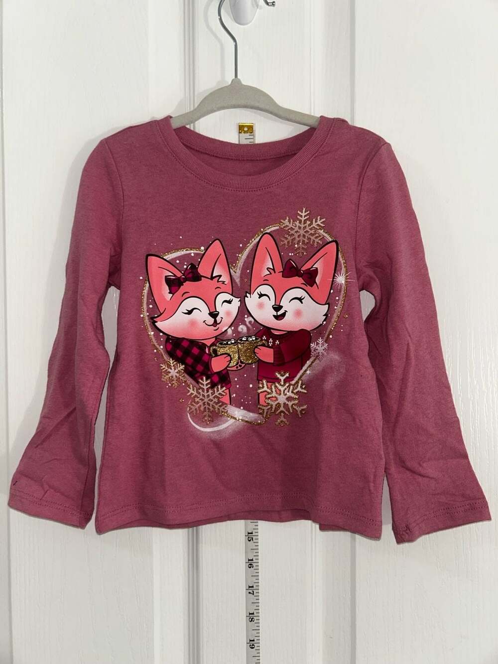 The Children's Place Girls Long Sleeve Fox Graphic Shirt Size 2T